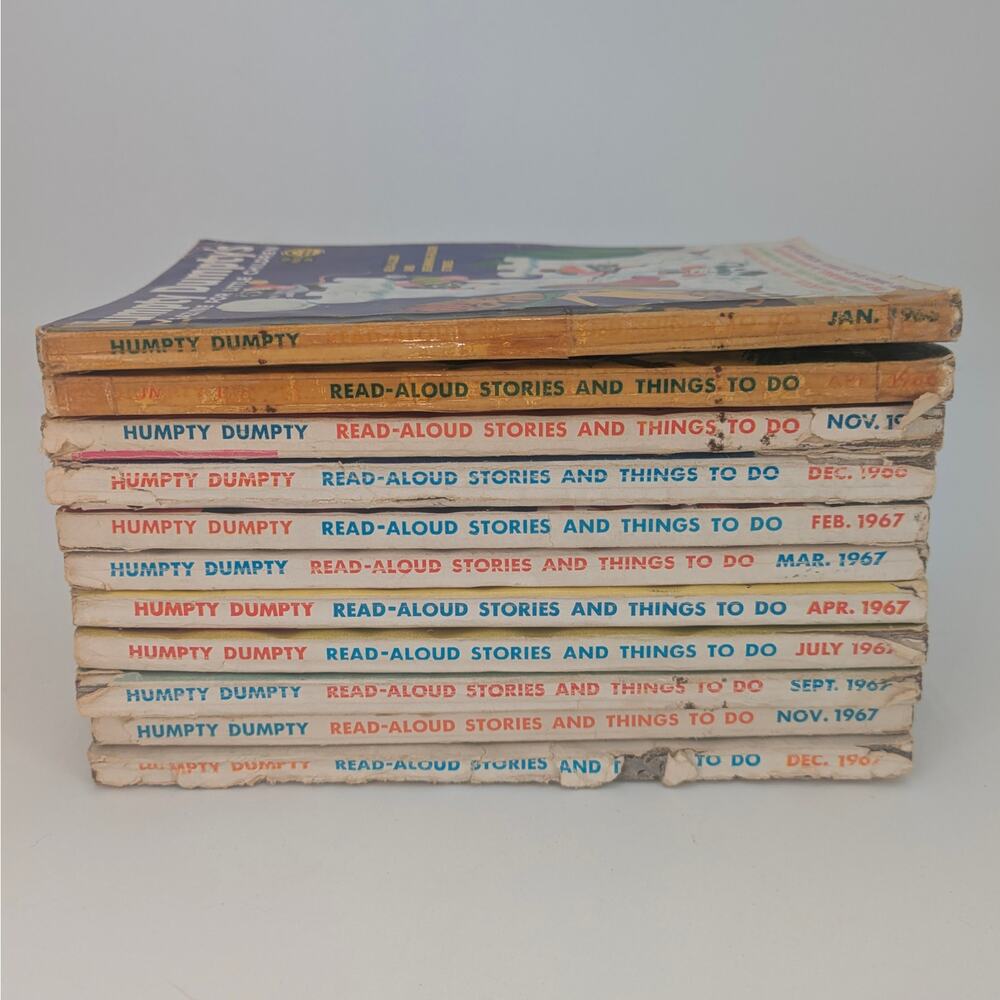 1960s Childrens Magazines VTG Stories Games Retro Art Advertising Ephemera Books